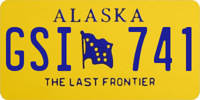 AK license plate GSI741