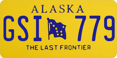 AK license plate GSI779