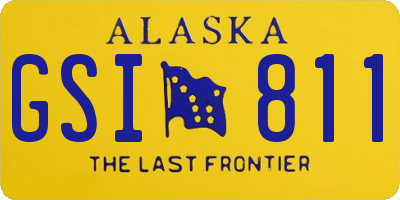 AK license plate GSI811