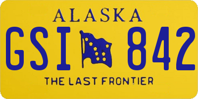 AK license plate GSI842