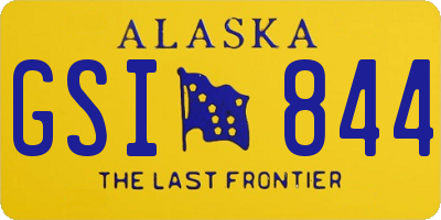 AK license plate GSI844