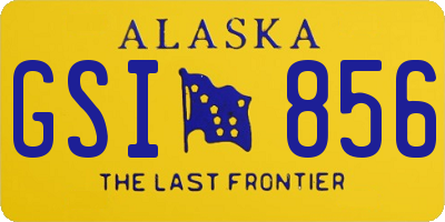 AK license plate GSI856