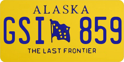 AK license plate GSI859