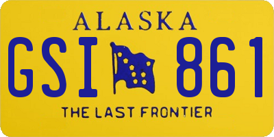 AK license plate GSI861