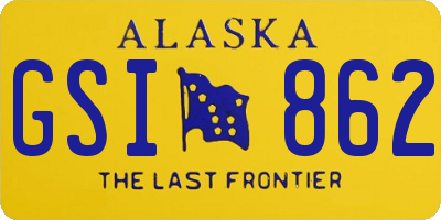 AK license plate GSI862