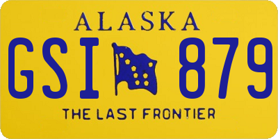 AK license plate GSI879