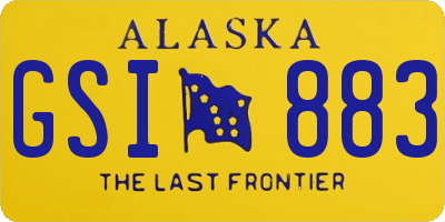 AK license plate GSI883