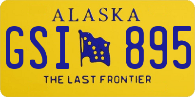 AK license plate GSI895