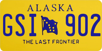 AK license plate GSI902