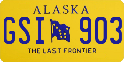 AK license plate GSI903