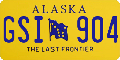 AK license plate GSI904