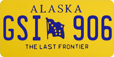 AK license plate GSI906