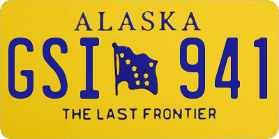 AK license plate GSI941