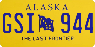 AK license plate GSI944