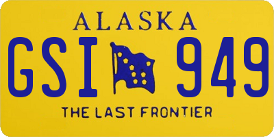 AK license plate GSI949