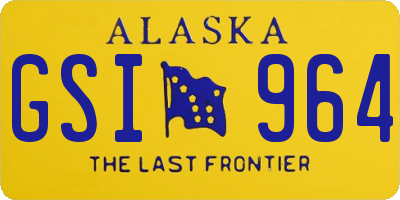 AK license plate GSI964