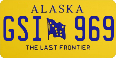 AK license plate GSI969