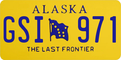 AK license plate GSI971