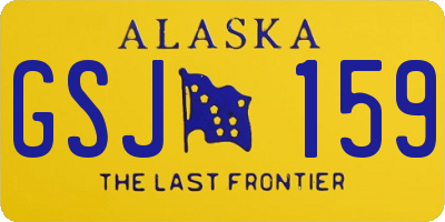 AK license plate GSJ159