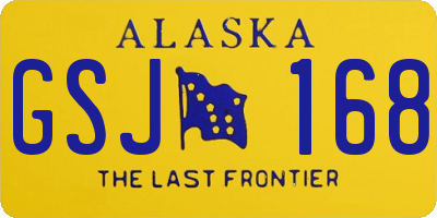 AK license plate GSJ168