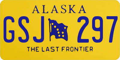 AK license plate GSJ297