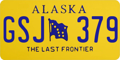 AK license plate GSJ379