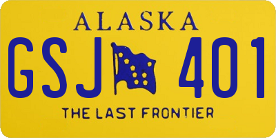 AK license plate GSJ401