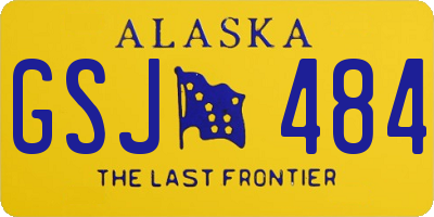 AK license plate GSJ484