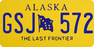 AK license plate GSJ572