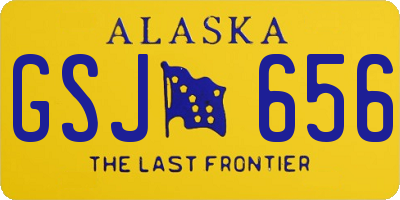 AK license plate GSJ656