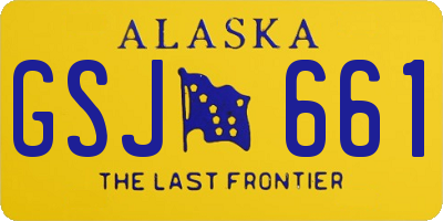 AK license plate GSJ661