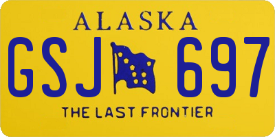 AK license plate GSJ697