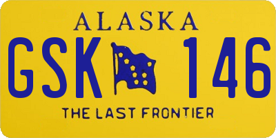 AK license plate GSK146