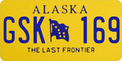 AK license plate GSK169