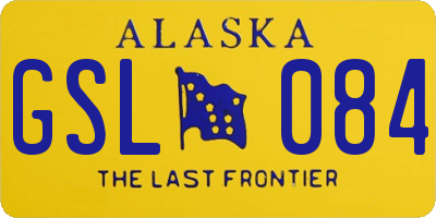 AK license plate GSL084