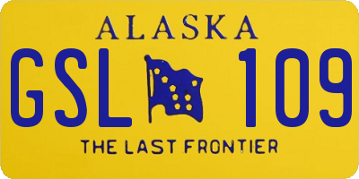 AK license plate GSL109