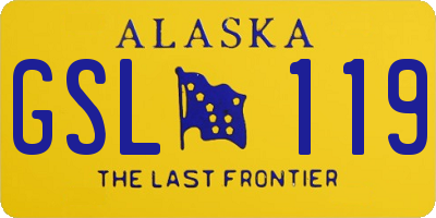 AK license plate GSL119