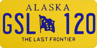 AK license plate GSL120