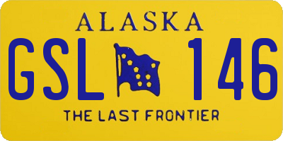 AK license plate GSL146