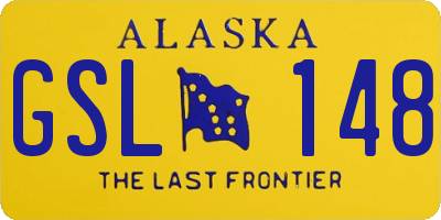 AK license plate GSL148