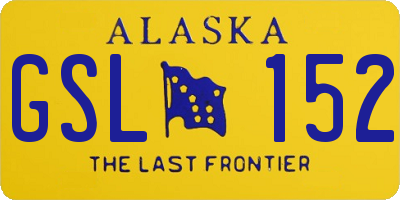 AK license plate GSL152