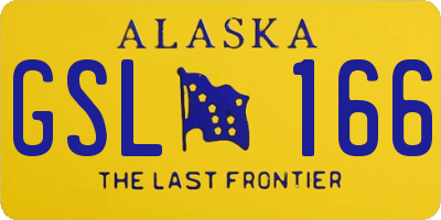 AK license plate GSL166