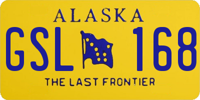 AK license plate GSL168