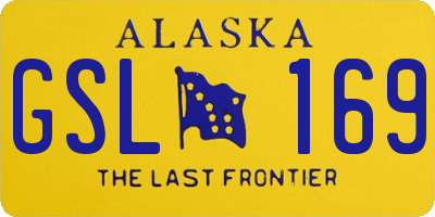 AK license plate GSL169