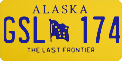 AK license plate GSL174