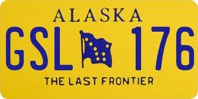 AK license plate GSL176