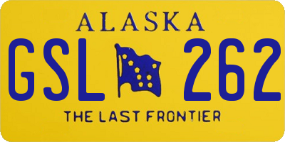 AK license plate GSL262