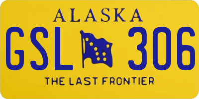 AK license plate GSL306