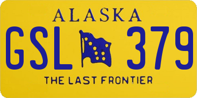 AK license plate GSL379