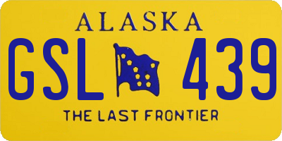 AK license plate GSL439